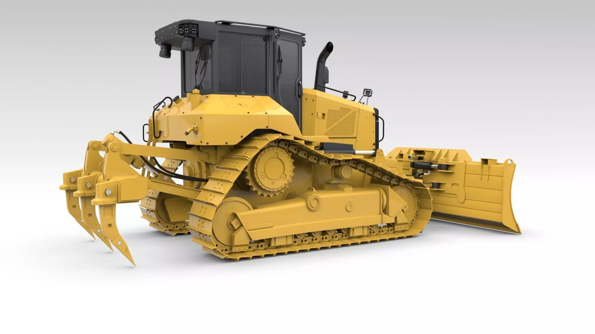 Medium Bulldozer 1 3D model_5