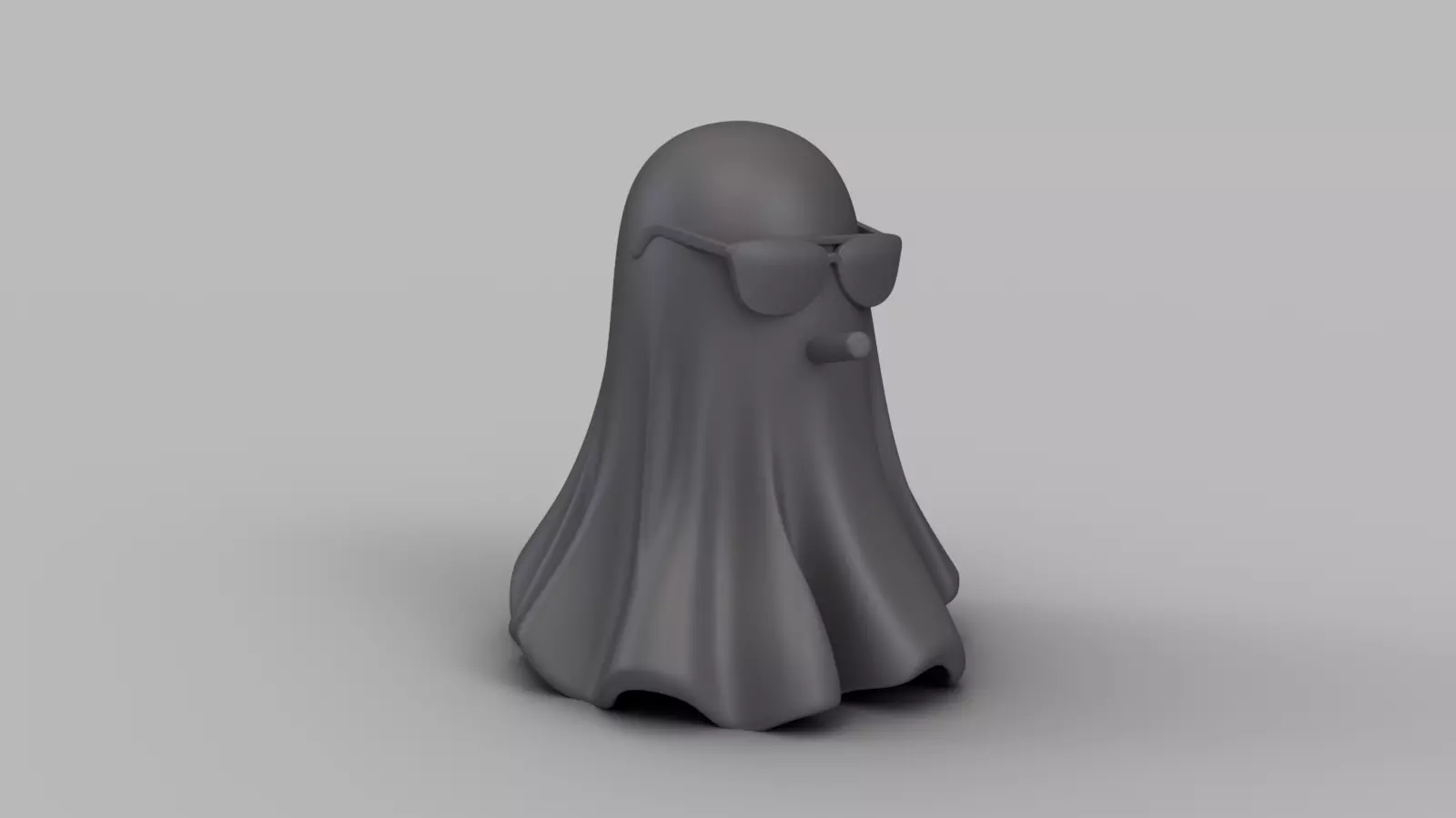 Funny Halloween Ghost Figurine Pack 3D print model_5