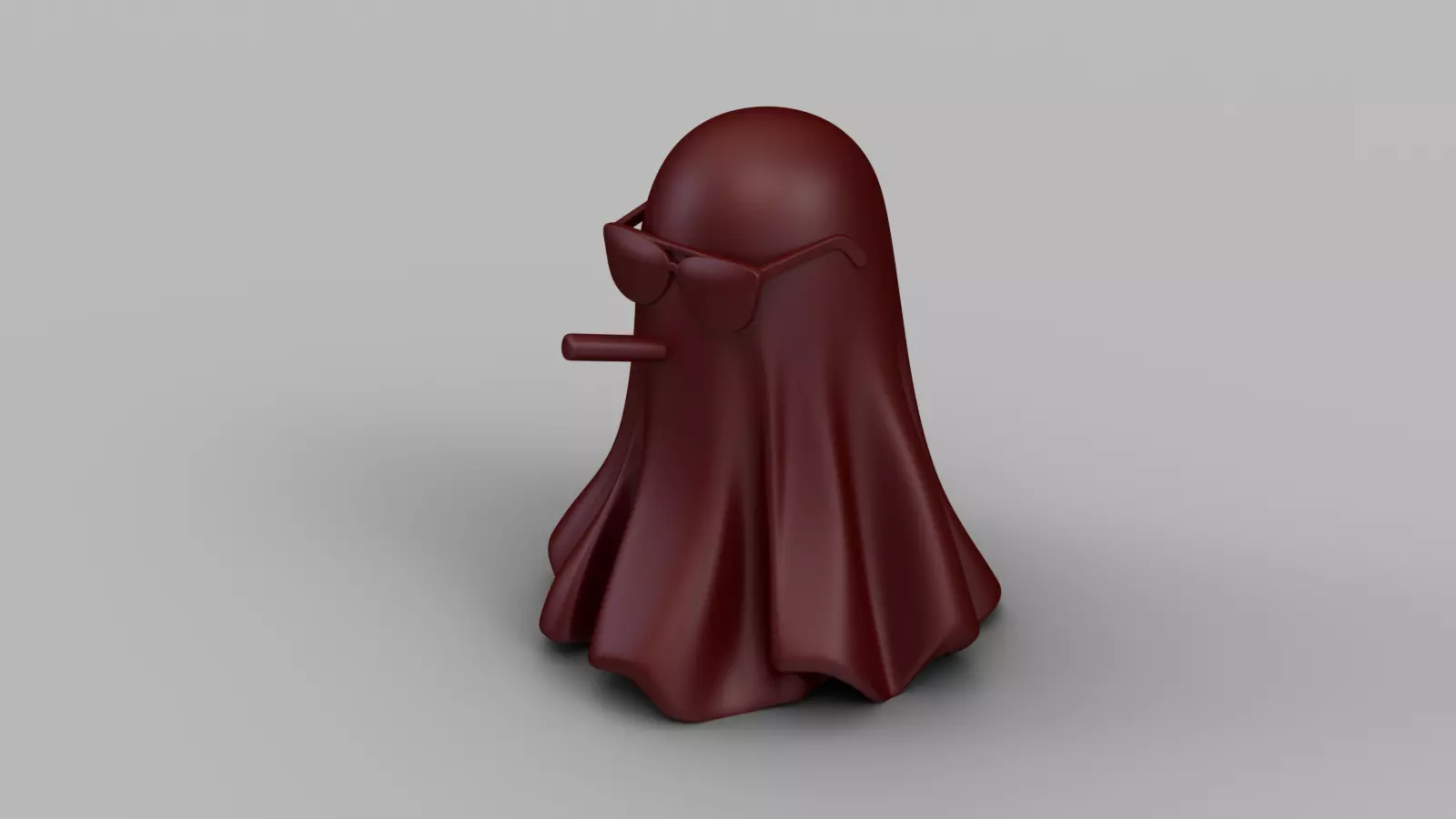Funny Halloween Ghost Figurine Pack 3D print model_10