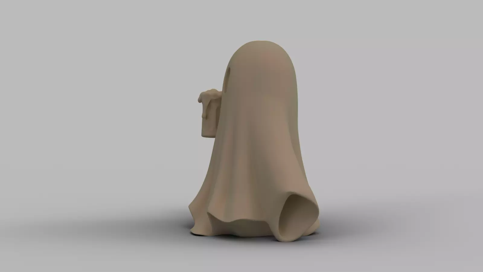 Funny Halloween Ghost Figurine Pack 3D print model_18