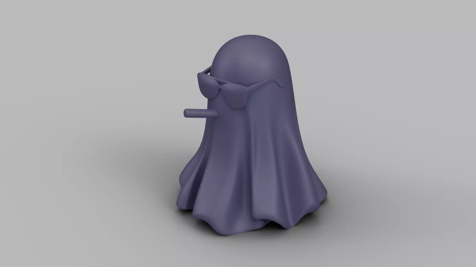 Funny Halloween Ghost Figurine Pack 3D print model_7