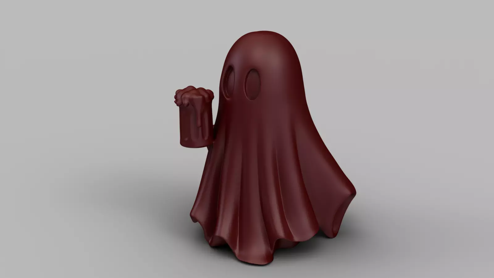 Funny Halloween Ghost Figurine Pack 3D print model_8