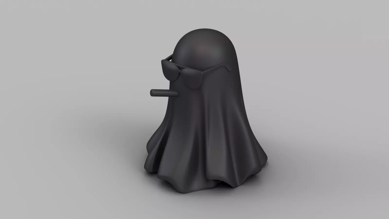 Funny Halloween Ghost Figurine Pack 3D print model_4