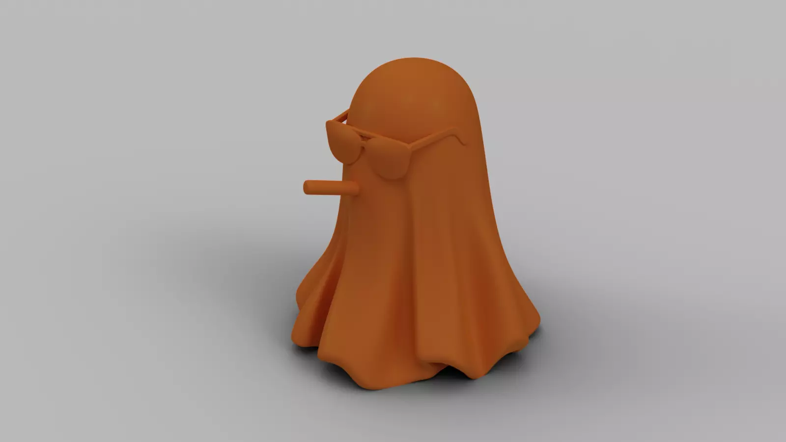 Funny Halloween Ghost Figurine Pack 3D print model_3