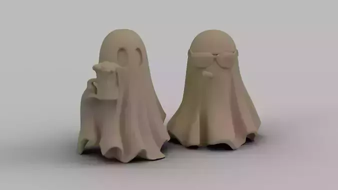 Funny Halloween Ghost Figurine Pack