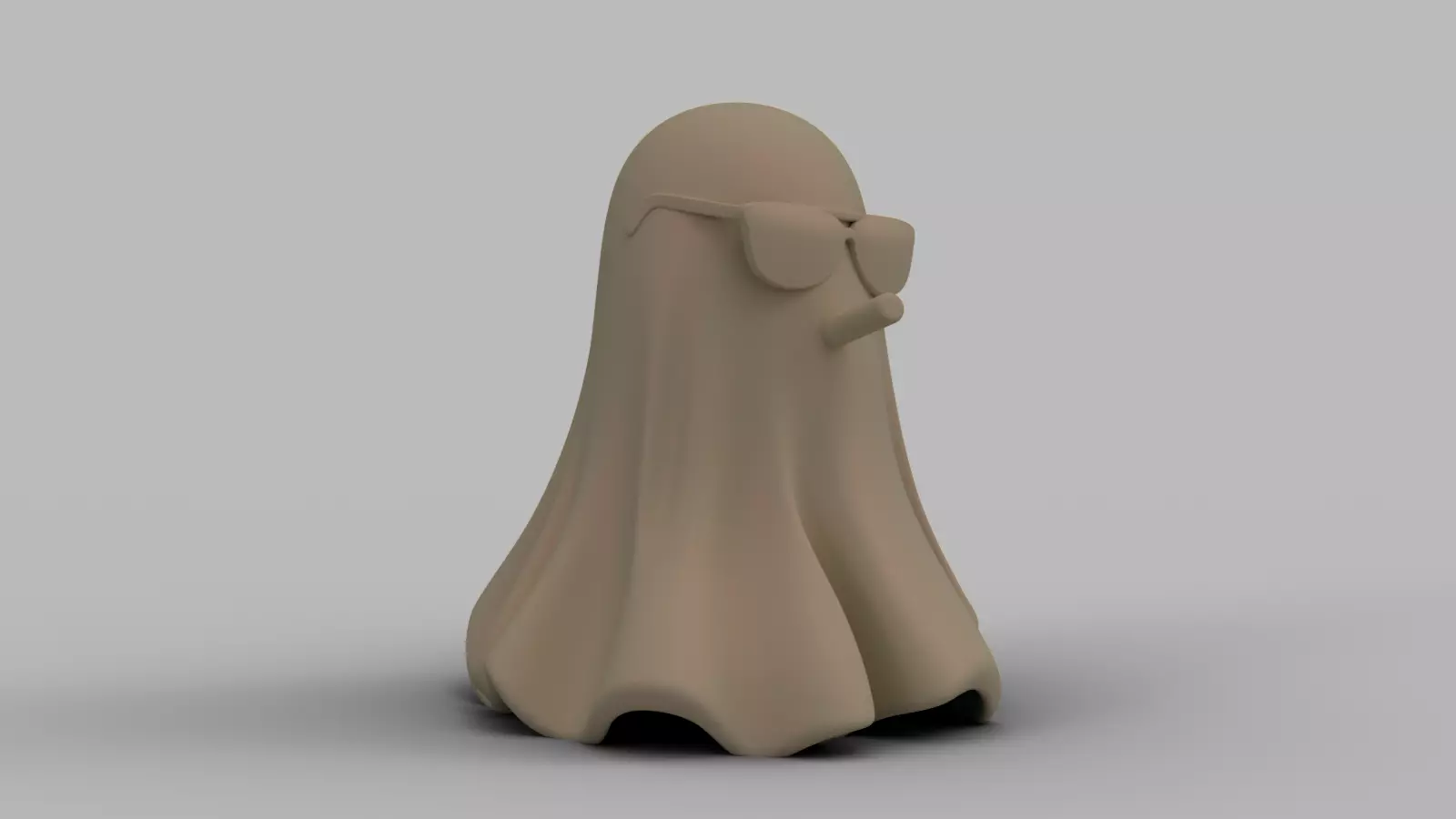 Funny Halloween Ghost Figurine Pack 3D print model_12