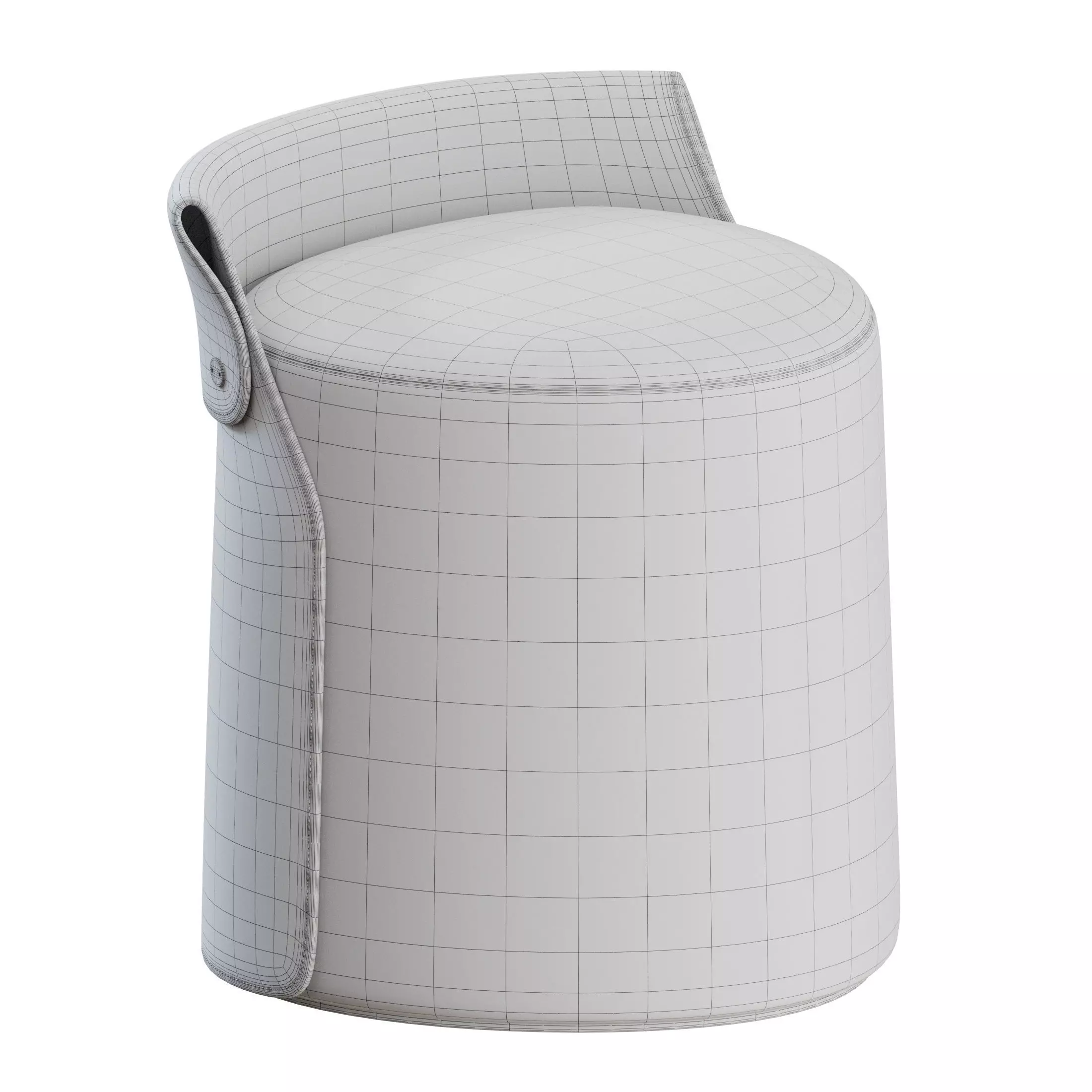 Ozzy Ottoman by Flexform 3D model_3