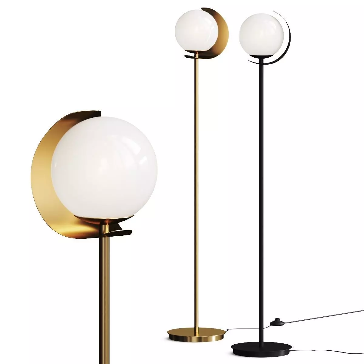 Northern Lights Callisto Floor Lamp 3D model_0