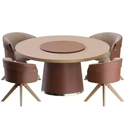 Ozzy Chair Enn Table by Flexform