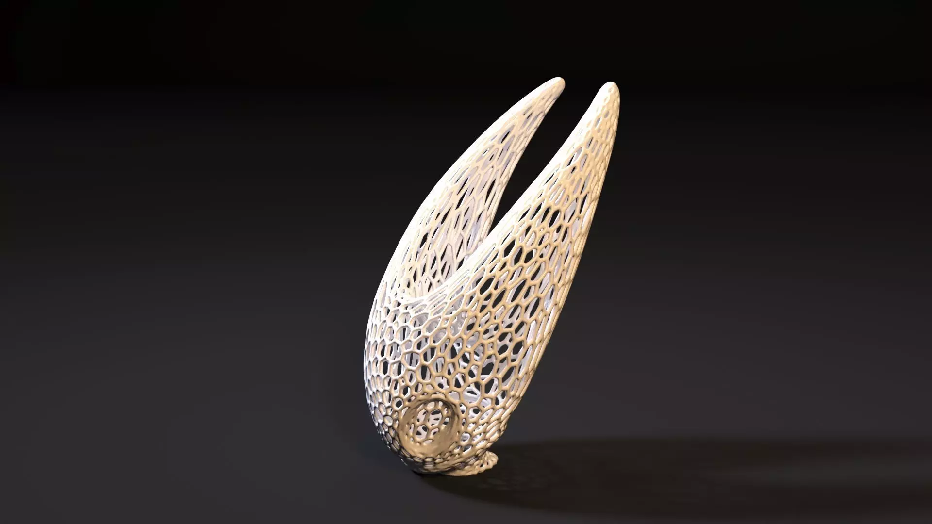 Hornet from Hollow knight Voronoi 3D print model_1