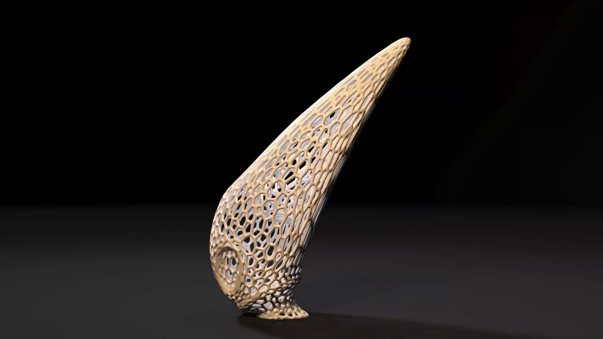 Hornet from Hollow knight Voronoi 3D print model_2