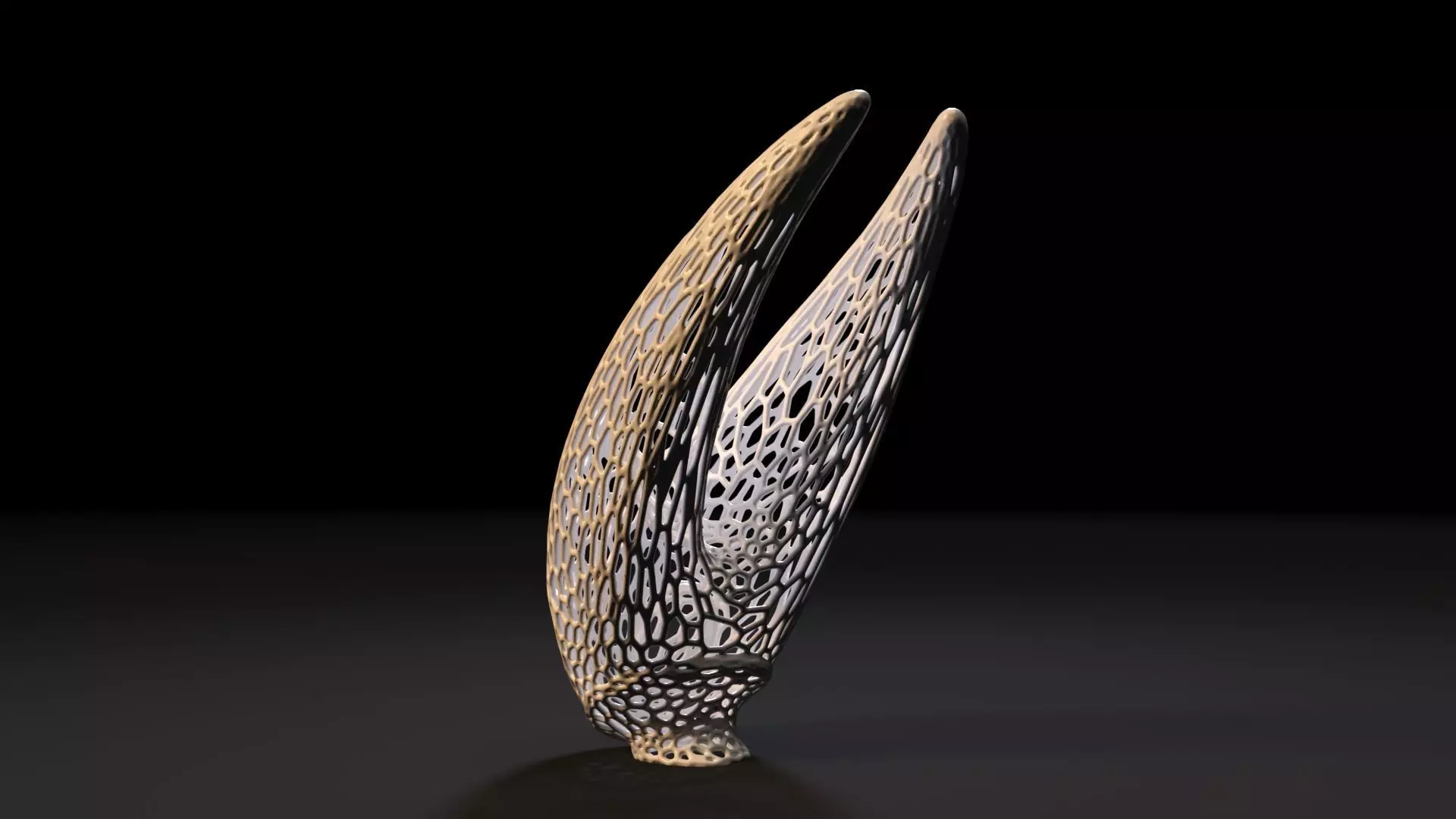 Hornet from Hollow knight Voronoi 3D print model_3