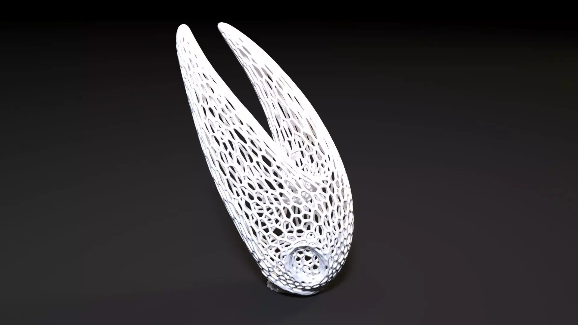 Hornet from Hollow knight Voronoi 3D print model_7