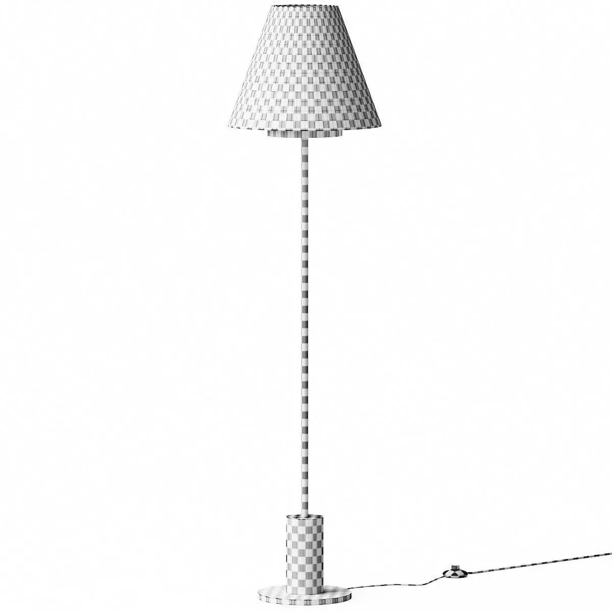 Northern Lights Olive Floor Lamp 3D model_2