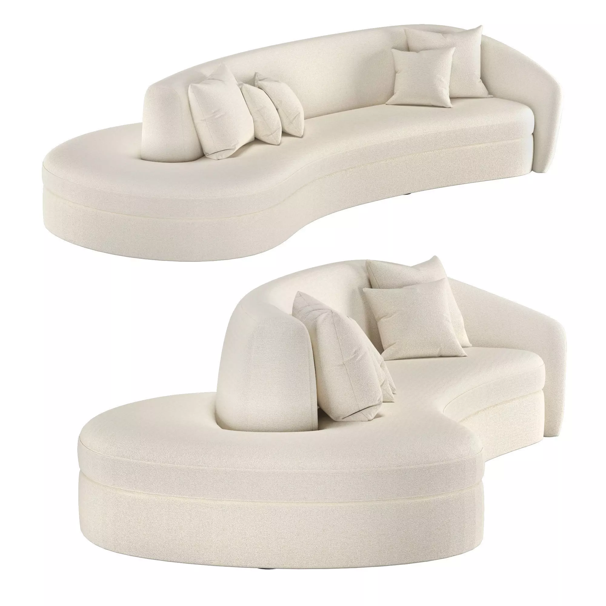 Lobby sofa 013 3D model_0