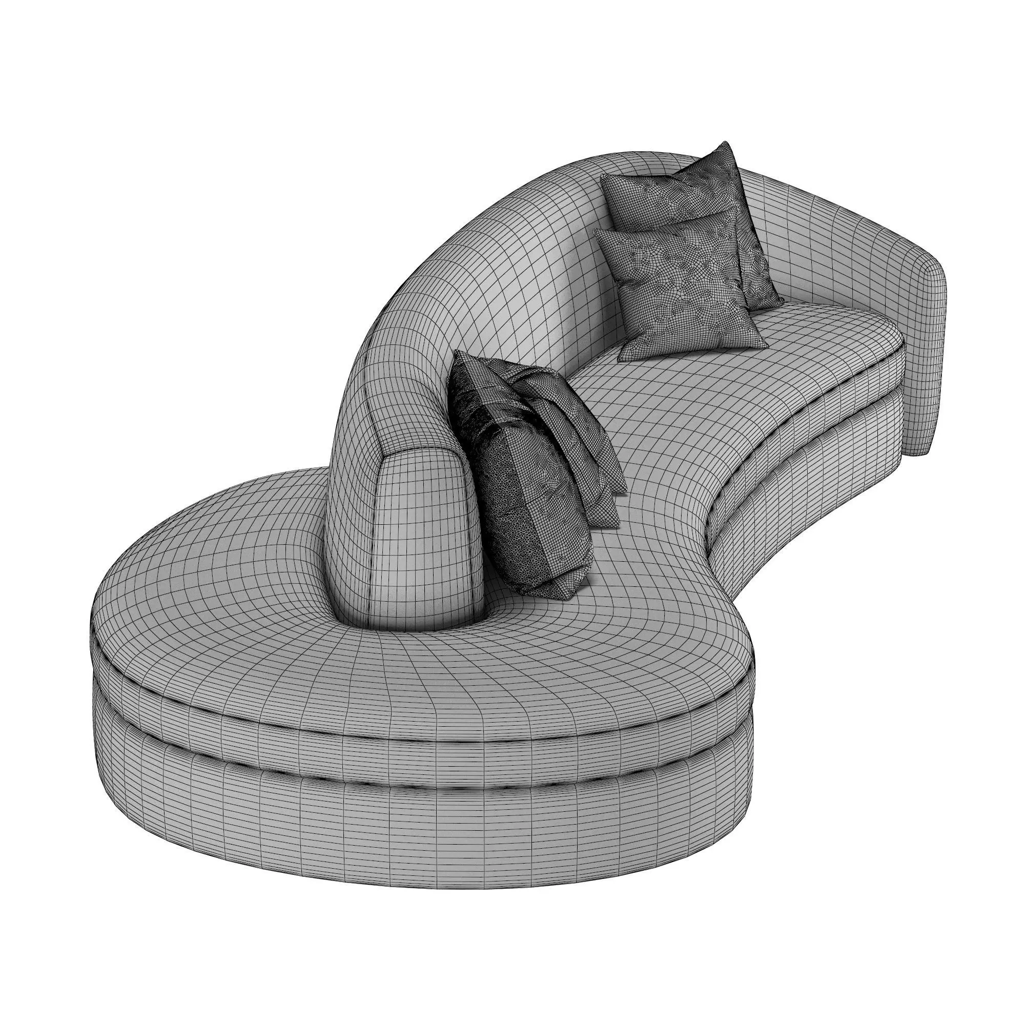 Lobby sofa 013 3D model_5
