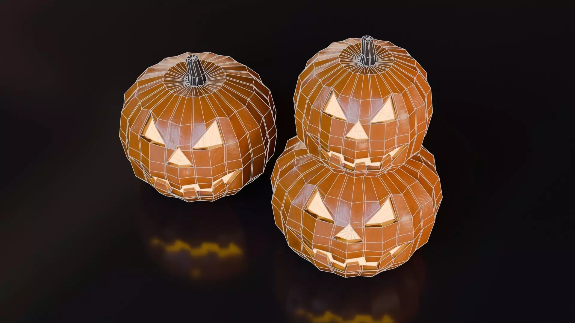 Halloween Pack Low-poly 3D model_16