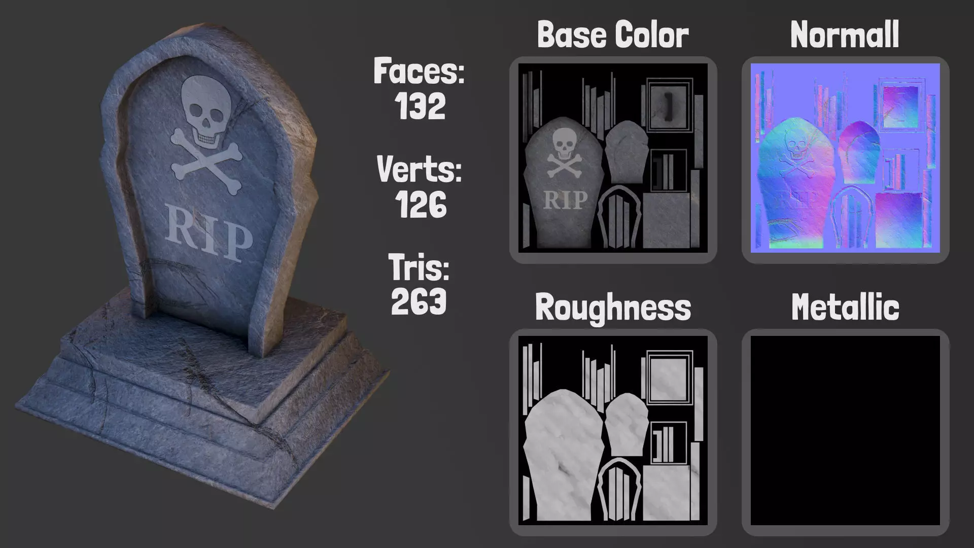 Halloween Pack Low-poly 3D model_3