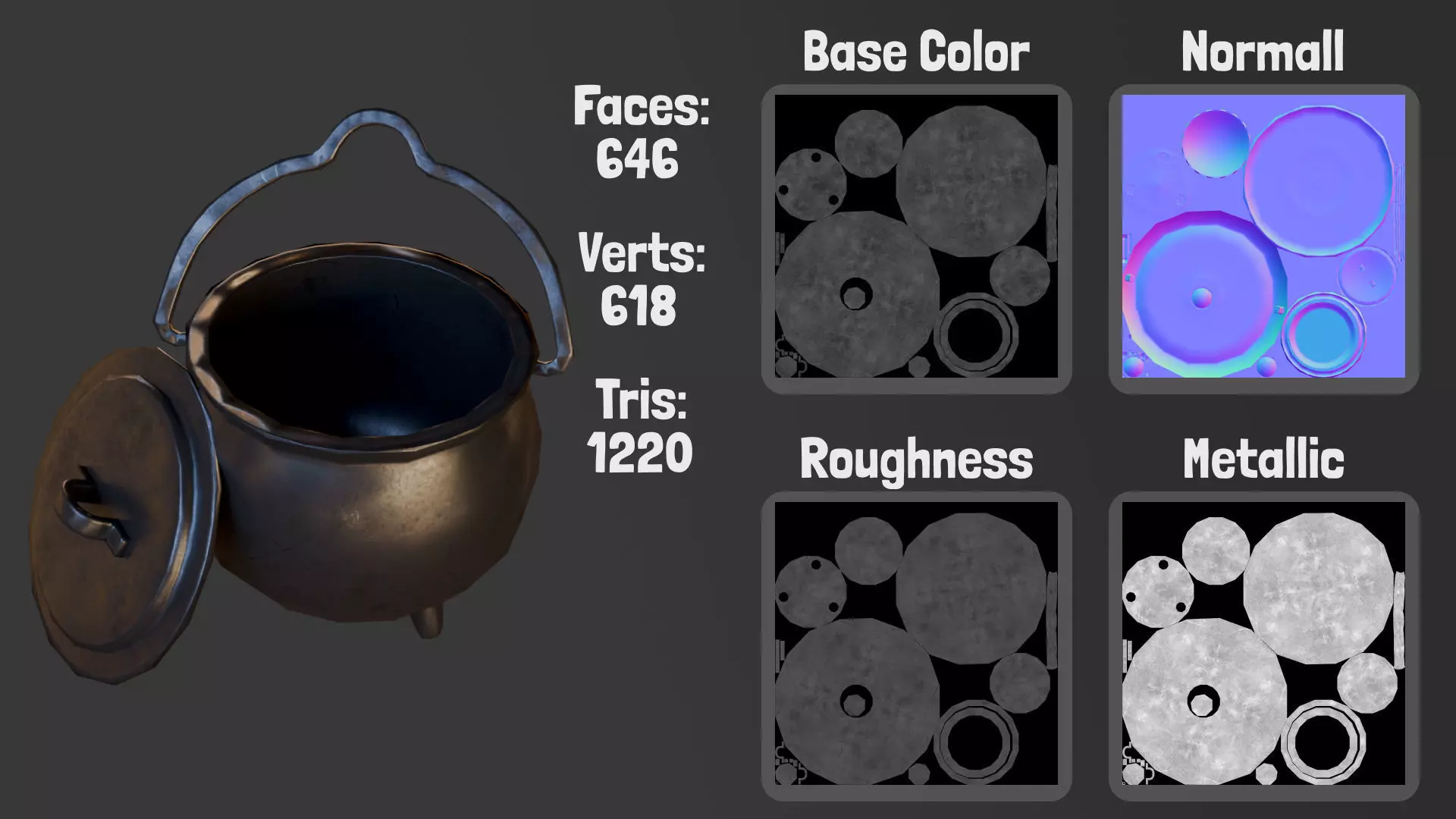 Halloween Pack Low-poly 3D model_5