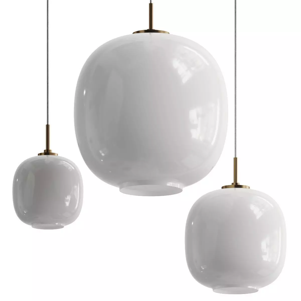 Louis Poulsen VL 45 Radiohus Pendant Lamp 3D model_4