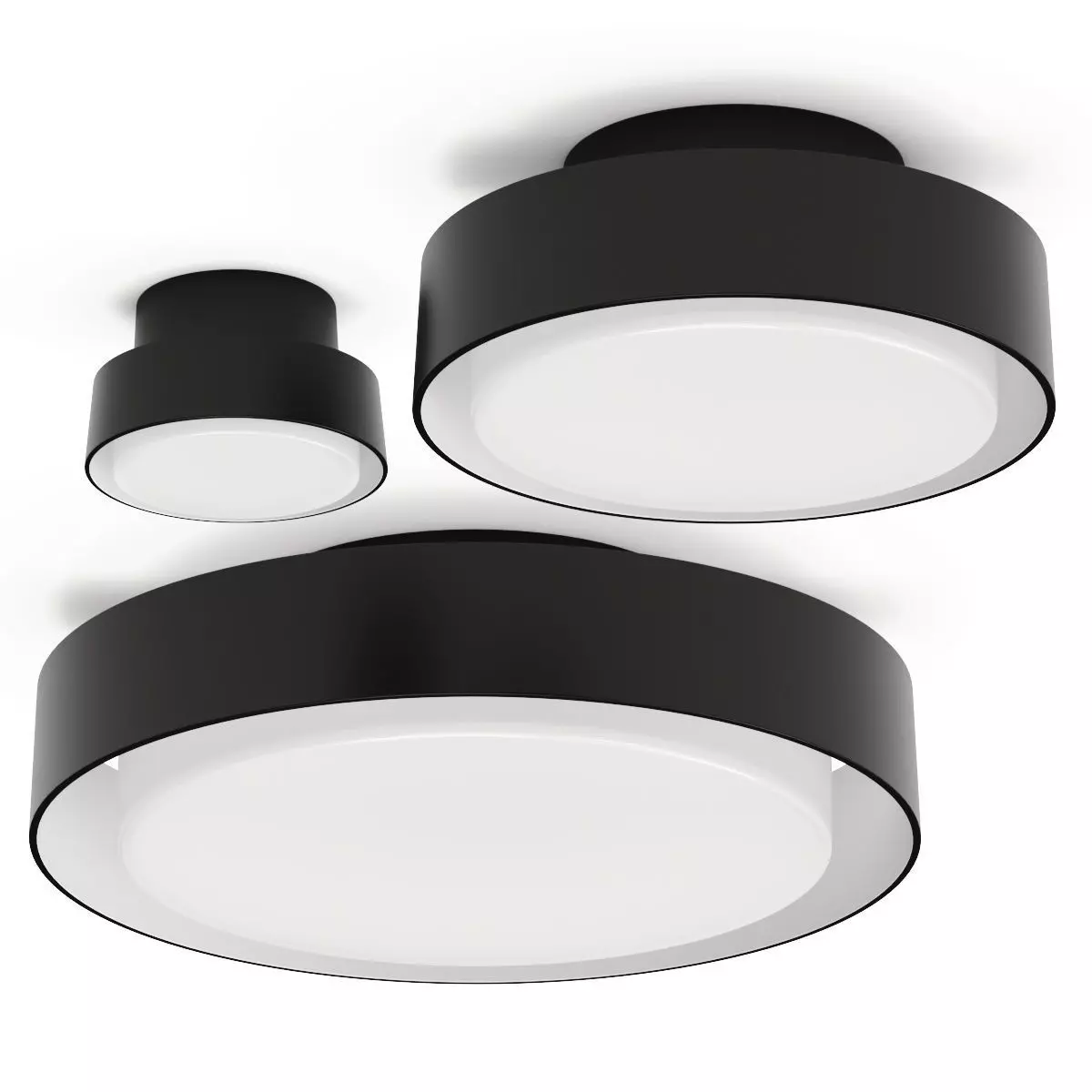 Marset Plaff-on Ceiling Lamp 3D model_1