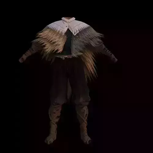 Samurai Outfit Sekiro Inspired Clothing Rigged and UV Mapped