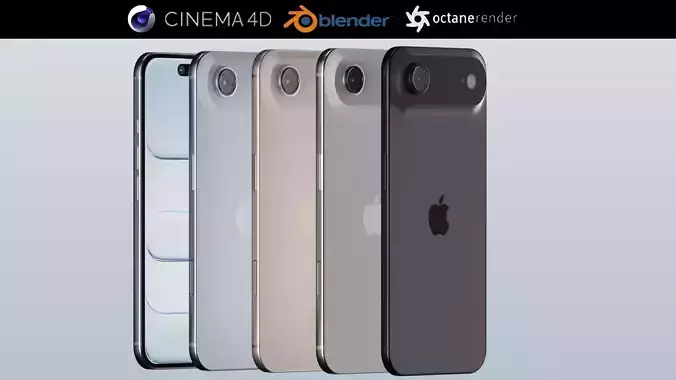 Apple iPhone Air 2025 Bundle In Official Colors and Dimensions