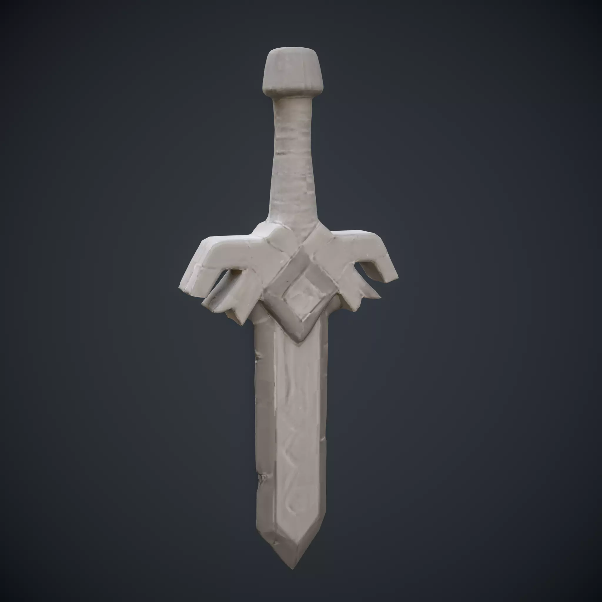Ember Blade Sword  Low-poly 3D model_5
