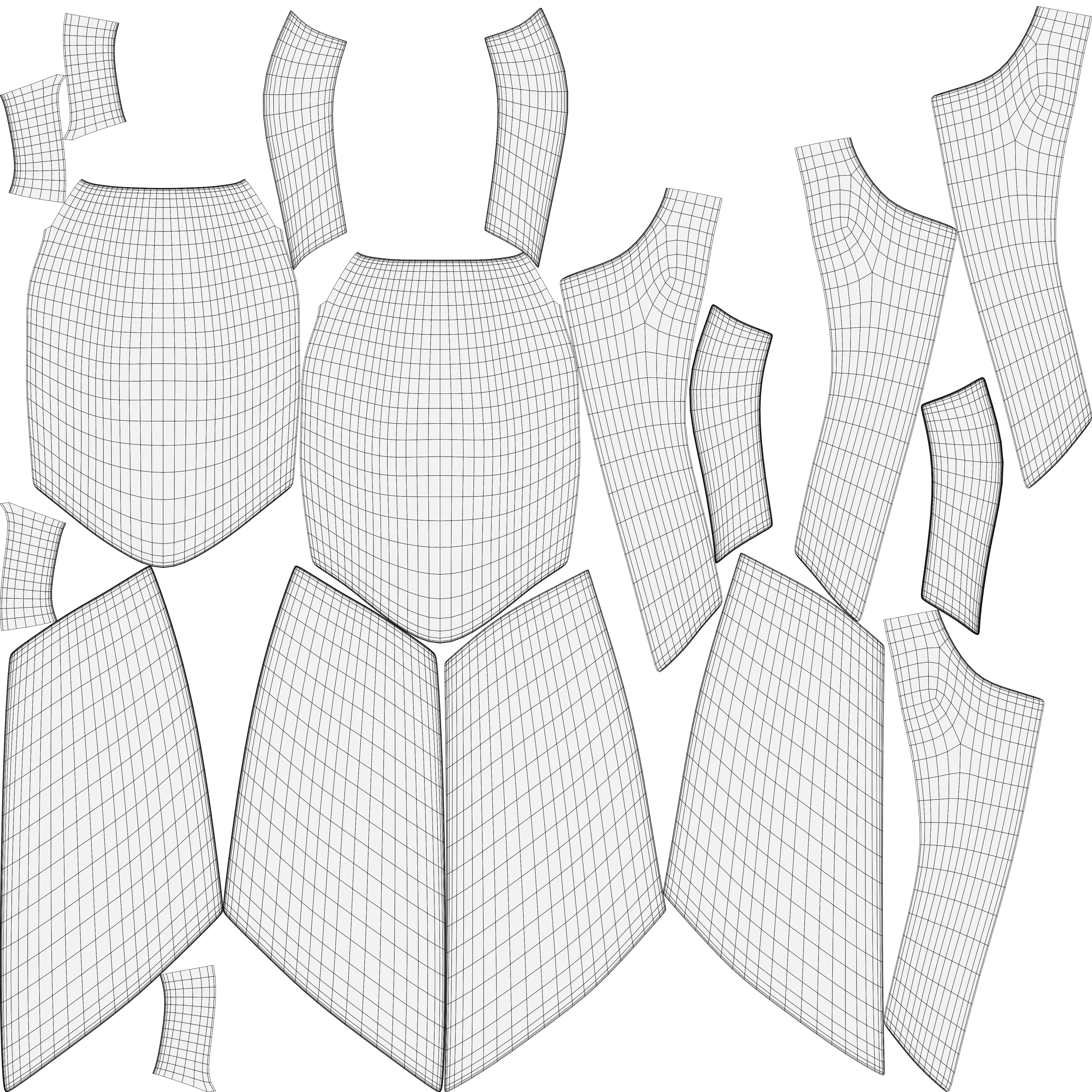 Leather Warrior Armor Game Ready PBR 3D Asset Low Poly Blender Low-poly 3D model_11