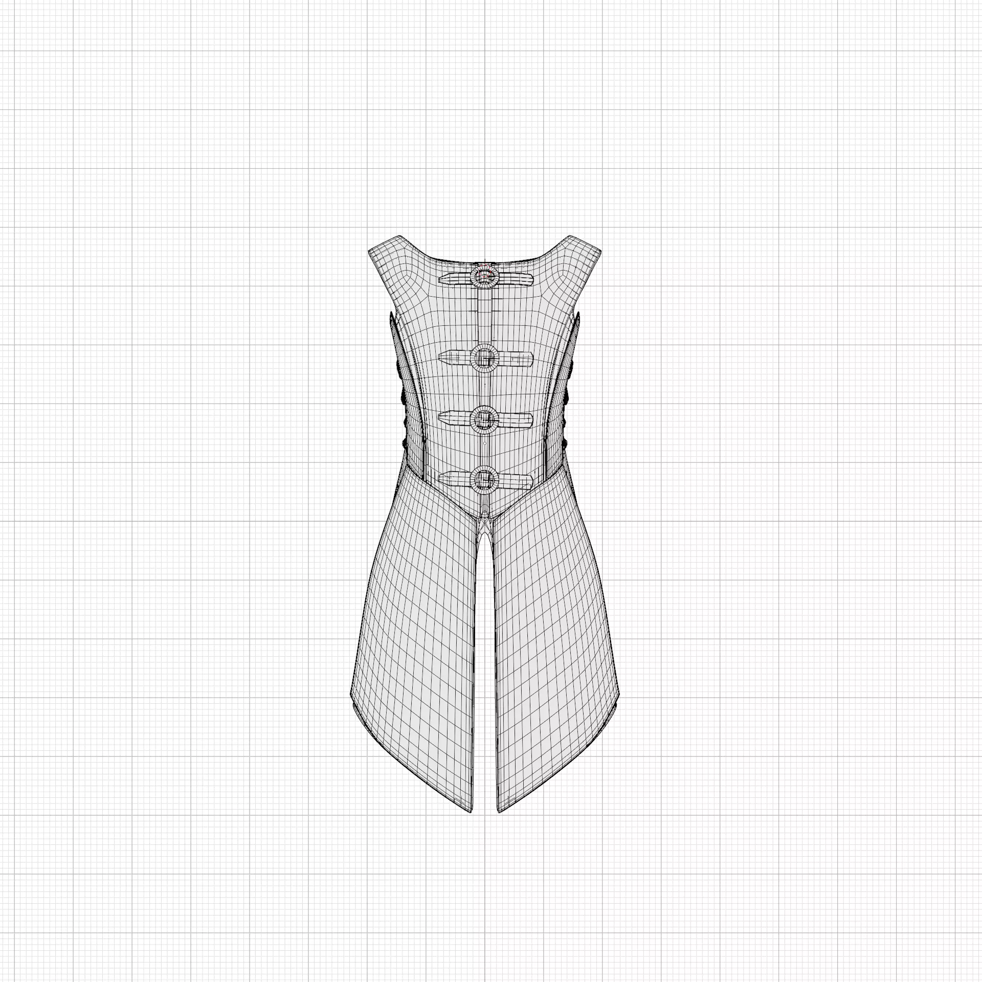 Leather Warrior Armor Game Ready PBR 3D Asset Low Poly Blender Low-poly 3D model_9