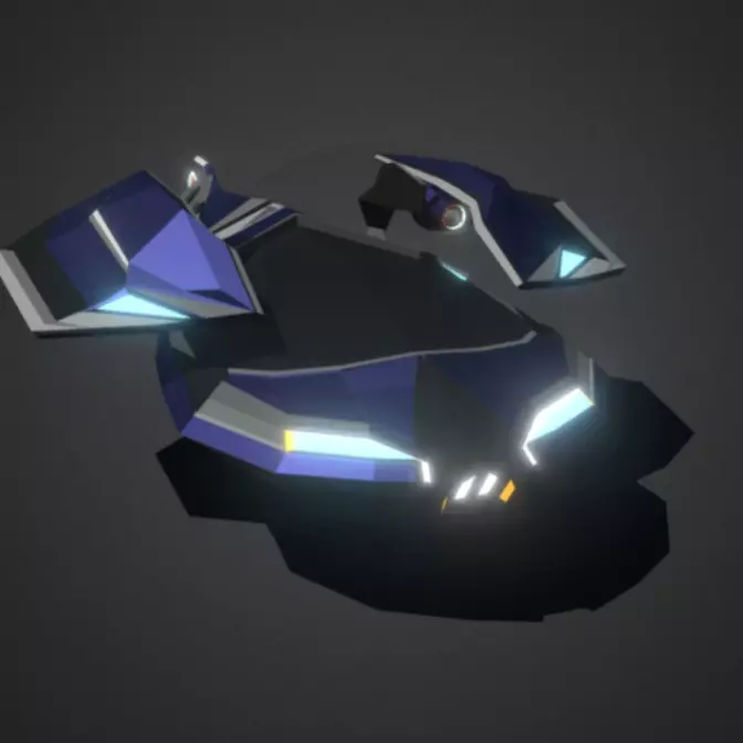 Zed Drago Sci-Fi Hover Jet Free 3D model