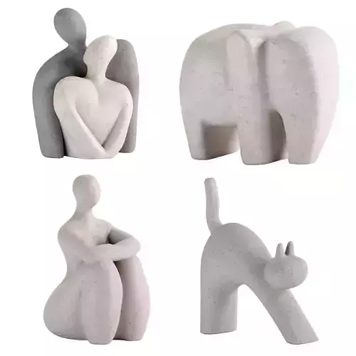 Set Modern Sculptures