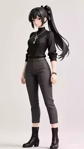 Setsuna Meiou Sailor Pluto Inspired Figurine