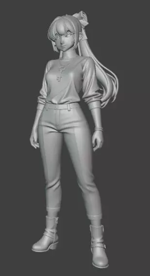 Setsuna Meiou Sailor Pluto Inspired Figurine 3D print model_2