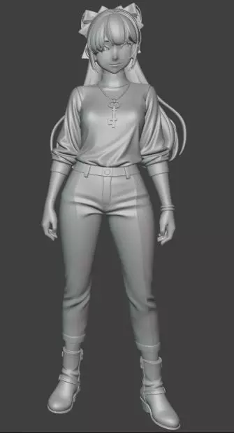 Setsuna Meiou Sailor Pluto Inspired Figurine 3D print model_5