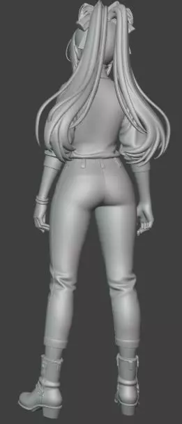 Setsuna Meiou Sailor Pluto Inspired Figurine 3D print model_3