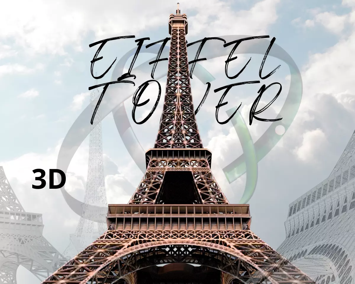 Eiffel Tower High detailed 3D model_0