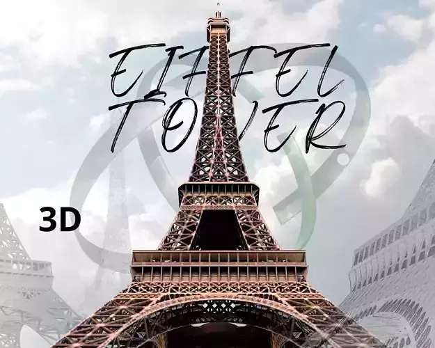Eiffel Tower High detailed 3D model
