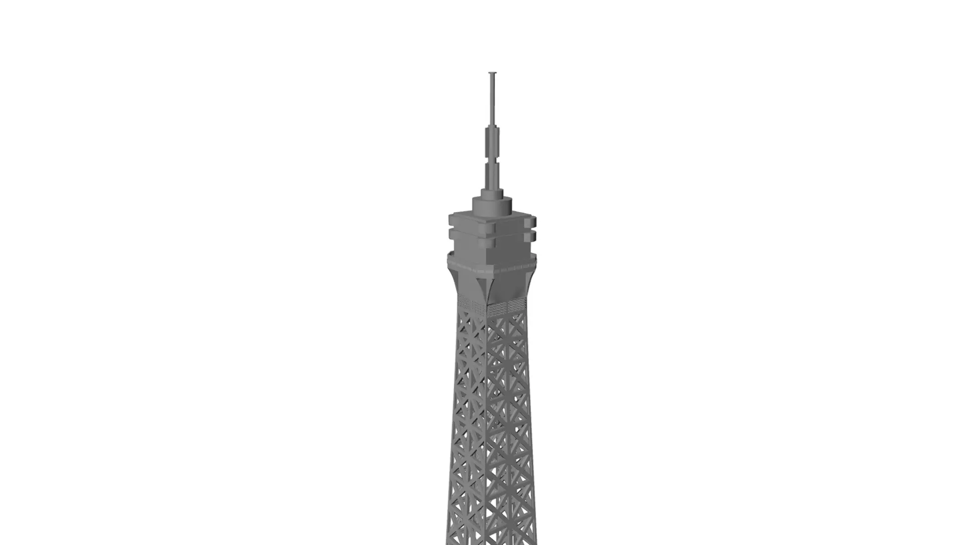 Eiffel Tower High detailed 3D model_11
