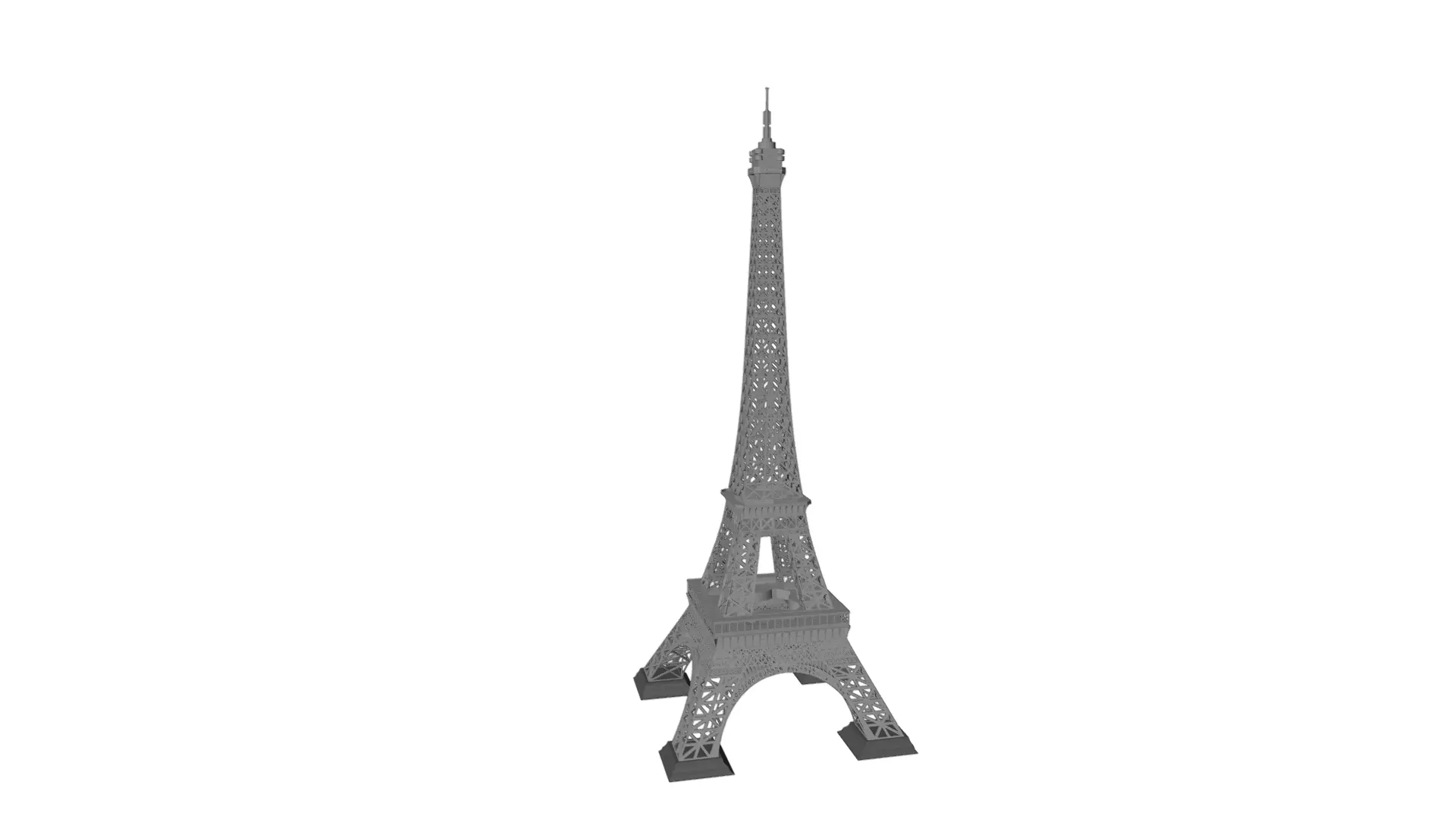 Eiffel Tower High detailed 3D model_7