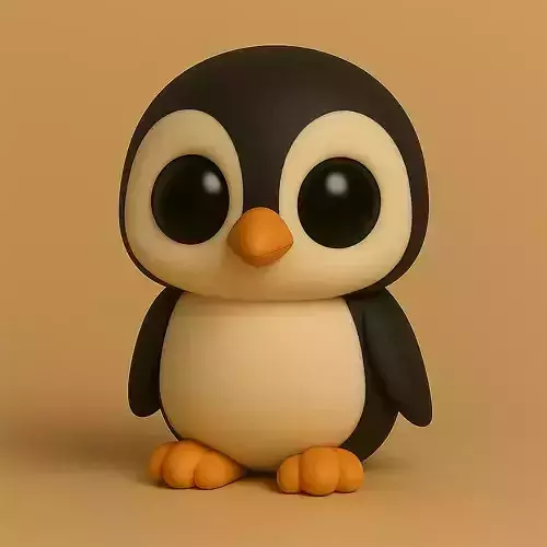 Pinguino Pop Eyes STL