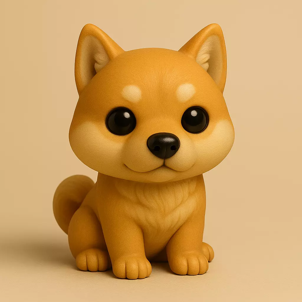 Chibi Shiba Dorado STL 3D print model