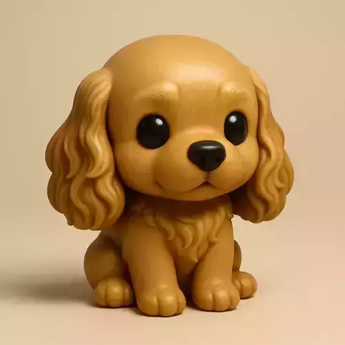 Chibi Cocker Dorado STL