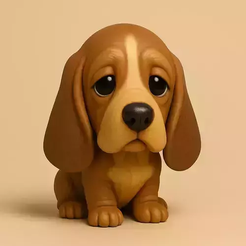 Chibi Basset STL