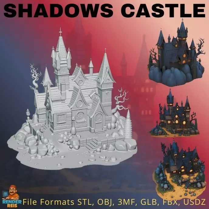 Shadows Castle 3D print model