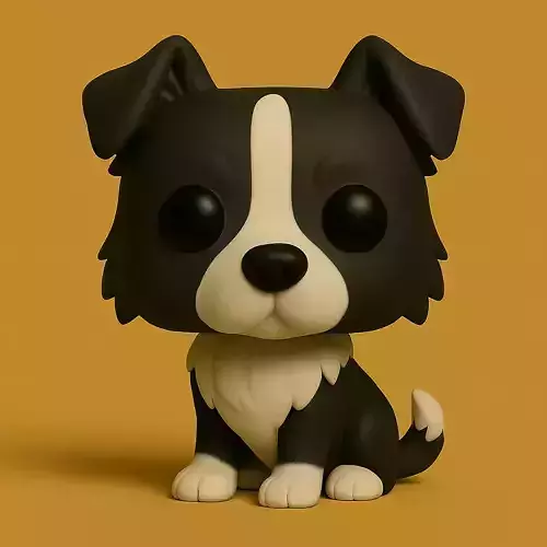 Border Collie Pop STL 3D print model