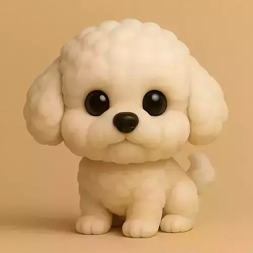 Bichon Chibi STL 3D print model
