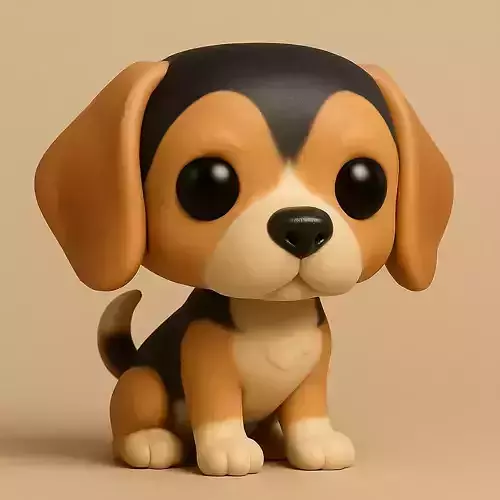 Beagle Pop STL 3D print model