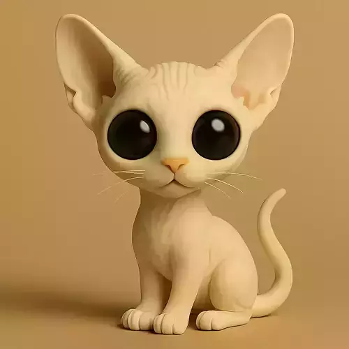 Sphynx Chibi STL