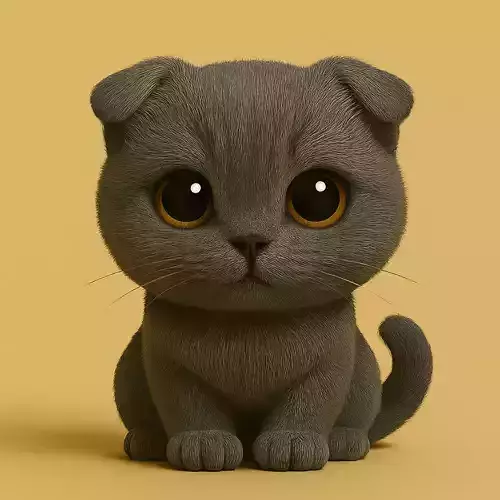 Scottish Fold Chibi STL